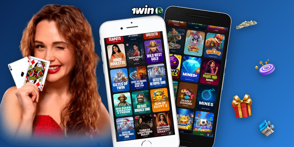 1Win casino review featuring top game provider studio badges on glossy surface