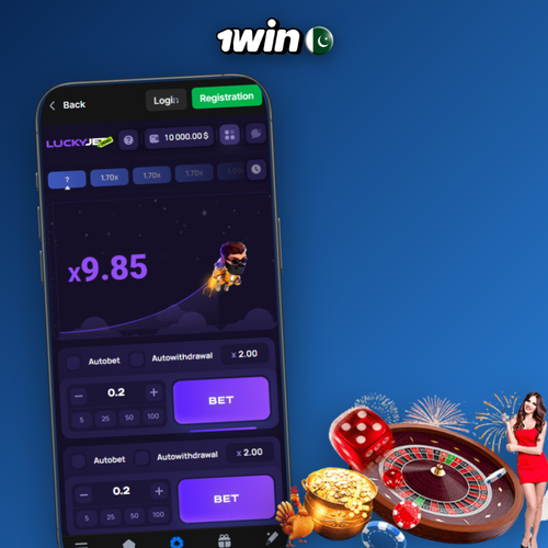 Lucky Joe jetpack astronaut soaring with rising multiplier in 1Win Lucky Jet