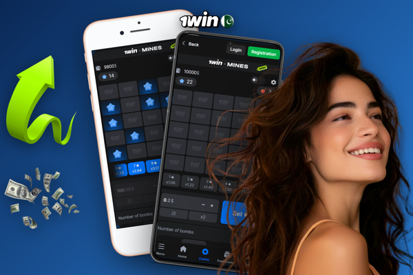 1Win Mines provably fair panel showing server seed hash and verify button