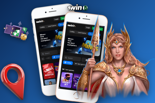 1Win Pakistan instant deposit screen with JazzCash and Easypaisa in PKR