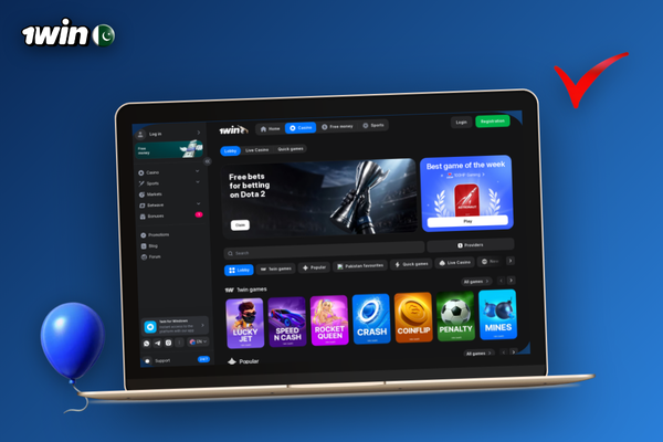 1Win partner program dashboard showing clicks, registrations and deposits in real time
