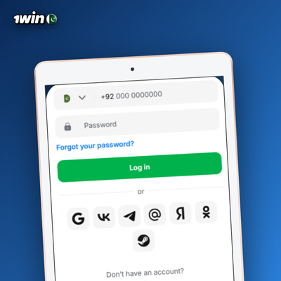 1Win register by phone number with SMS code confirmation in Pakistan