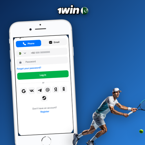 1Win registration form on mobile screen for Pakistani players